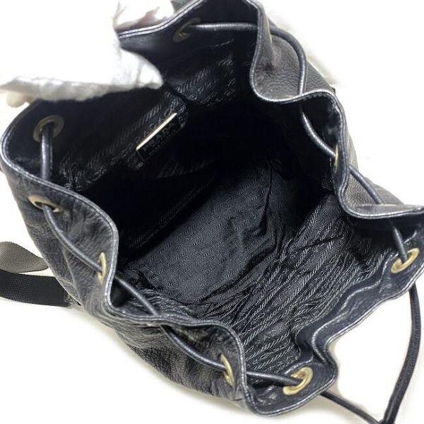 9 Prada Rucksack Backpack Leather Black
