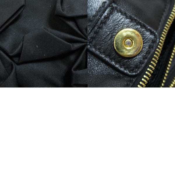 9 Prada Chain Shoulder Bag Nylon Black
