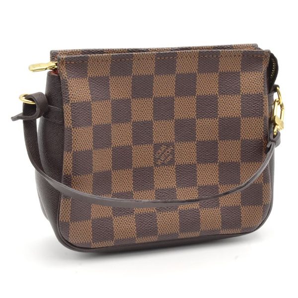 c240400042733 Louis Vuitton Truth Makeup Damier Ebene Cosmetic Pouch Mini Handbag