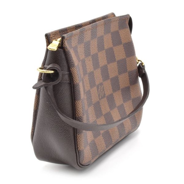 c240400042733 1 Louis Vuitton Truth Makeup Damier Ebene Cosmetic Pouch Mini Handbag