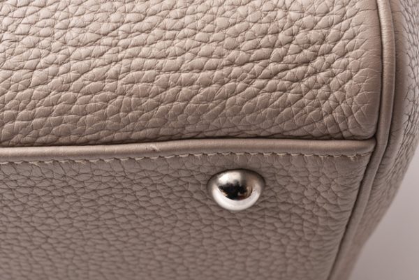 h 19 028 8 Hermes Tote Bag Taurillon Clemence Light Gray