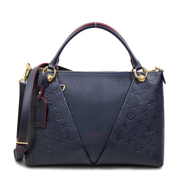 t yjl04911 Louis Vuitton Monogram Empreinte V Tote MM Marine Rouge