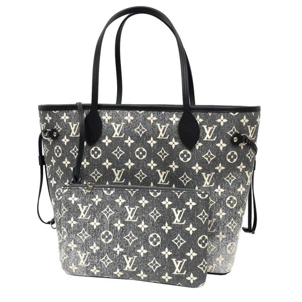 vuitton7114 Louis Vuitton Cruise Neverfull MM Tote Bag Monogram Jacquard Denim