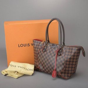 040706 606 0 Louis Vuitton Monogram Emprene Montaigne MM Sleeves Red