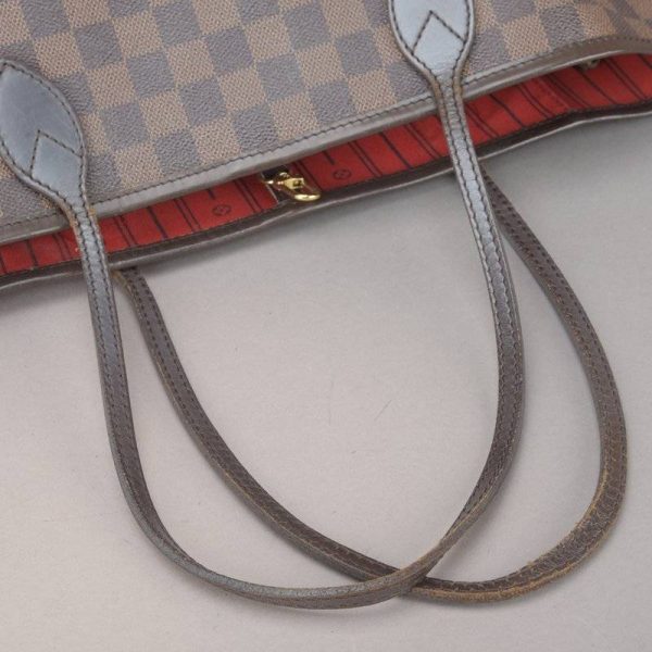 041102 16 5 Louis Vuitton Neverfull MM Tote Bag Damier Leather Brown