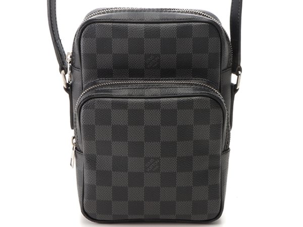 1 Louis Vuitton Rem Damier Graphite Handbag Black