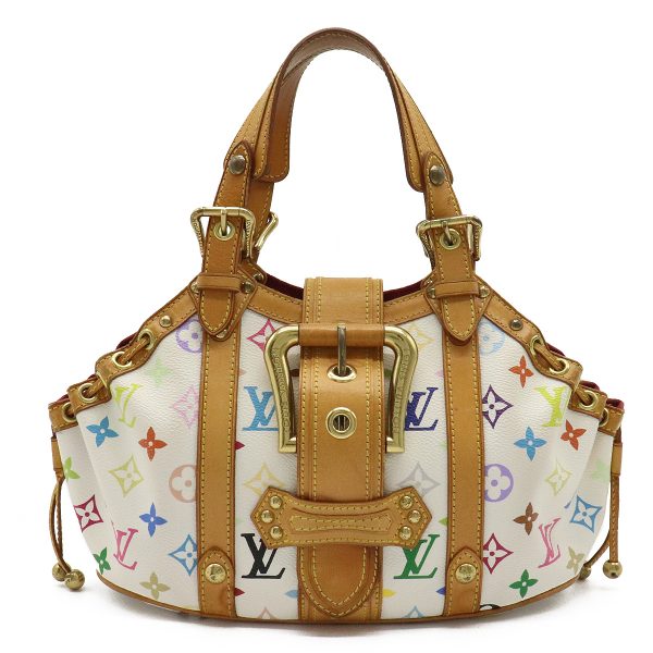 1 Louis Vuitton White Multicolor Theda PM Handbag