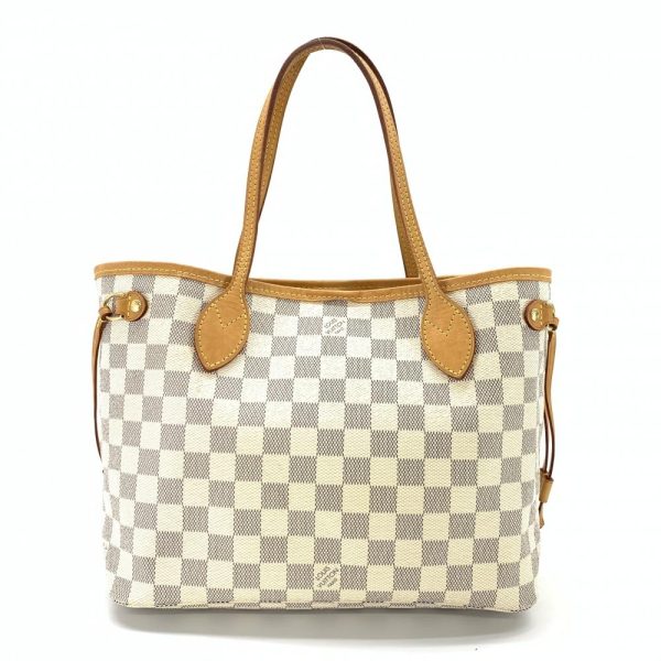 1 Louis Vuitton Neverfull PM Damier Azur Shoulder Bag