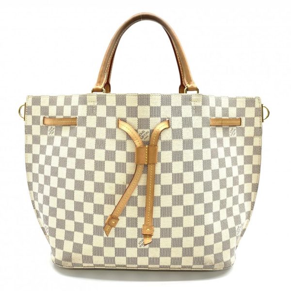 1 Louis Vuitton Girolatta Damier Azure Tote Bag White