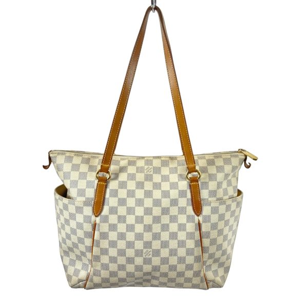 1 Louis Vuitton Totally MM Damier Tote Bag White