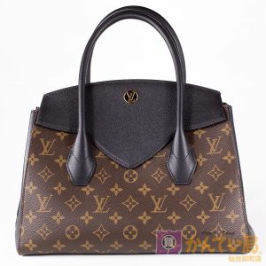 1 Louis Vuitton Millefeuille Canvasleather Shoulder Strap Womens Tote Bag Brown