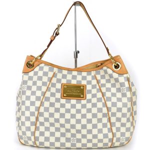 1 Louis Vuitton Hina PM Monogram Mahina Leather 2way Shoulder Bag Galle Beige