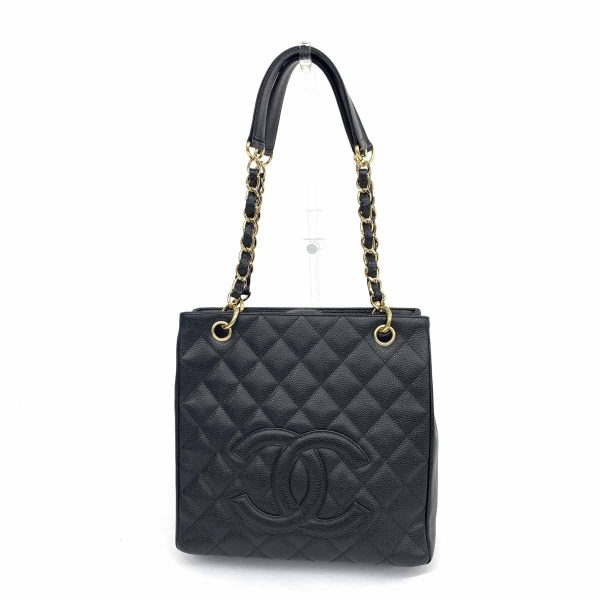 1 Chanel Pst Tote Bag Black Caviar