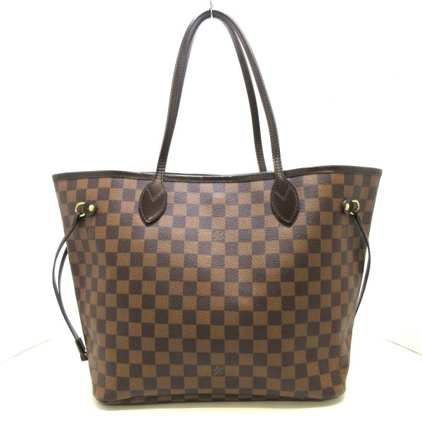 1 Louis Vuitton Neverfull MM Tote Bag Ebene Damier Canvas