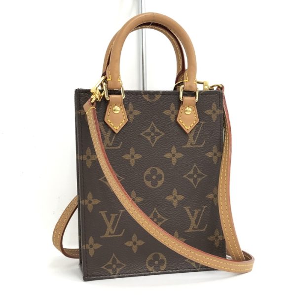 1 Louis Vuitton Petit Sac Plat 2 Way Shoulder Bag Monogram