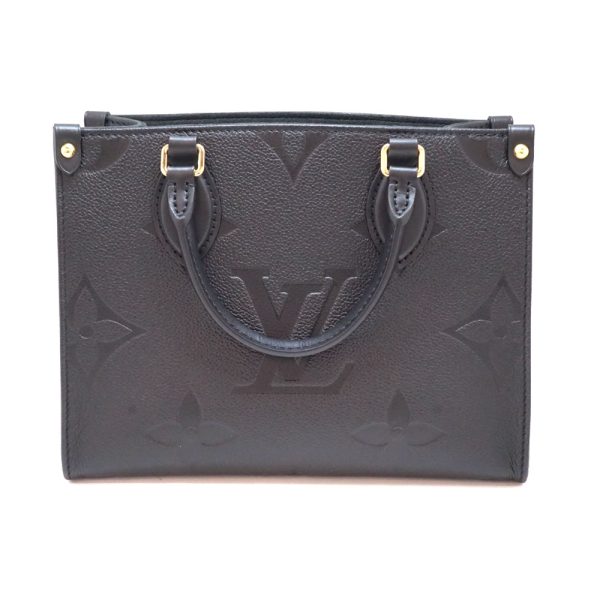 1 Louis Vuitton On The Go PM 2way Bag Black Noir Leather Amplant