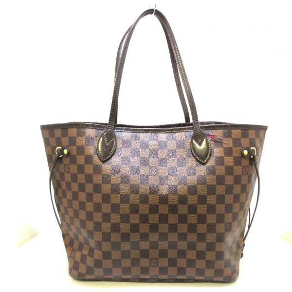 1 Louis Vuitton Neverfull MM Tote Bag Ebene Damier Canvas