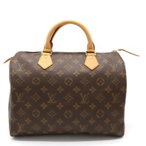 1 Louis Vuitton Speedy 30 Monogram Handbag Brown