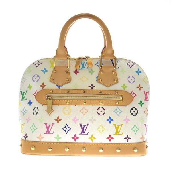 1 Louis Vuitton Monogram Alma Bron Handbag PVC Leather Multicolor