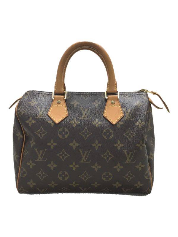 1 Louis Vuitton Speedy Monogram Hand Bag Brown PVC