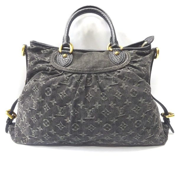 1 Louis Vuitton MM Shoulder Bag Monogram Denim Neo Cabby