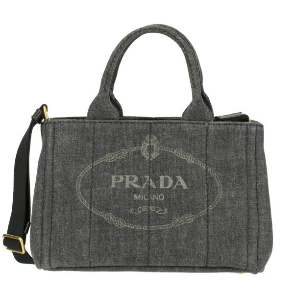 1 Prada Tote Bag Canapa Black