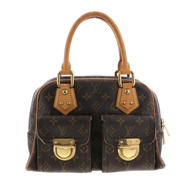 1 Louis Vuitton Manhattan PM Bag Handbag Monogram Brown