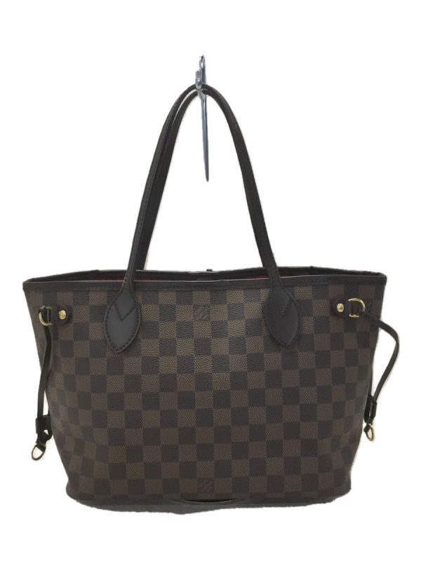 1 Louis Vuitton Neverfull PM Damier Ebene Brown PVC