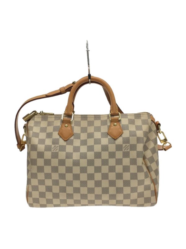 1 Louis Vuitton Speedy Bandouliere 30 damier Azur vuitton boston shoulderBag