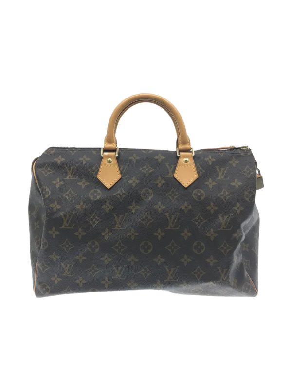 1 Louis Vuitton Speedy 35 Monogram Hand Bag PVC Brown