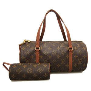 1 Louis Vuitton Monogram Neverfull MM Tote Bag Brown