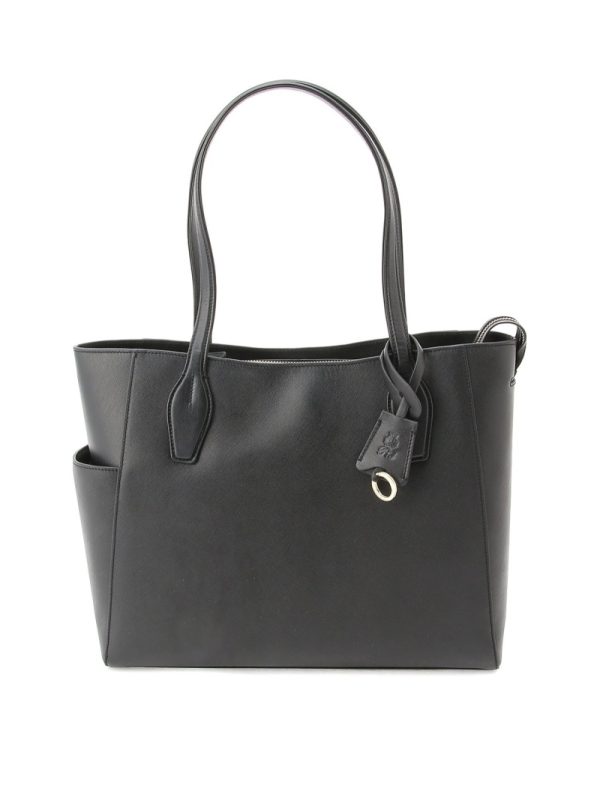 1 Loward PID Leather Tote Black Gray Brown