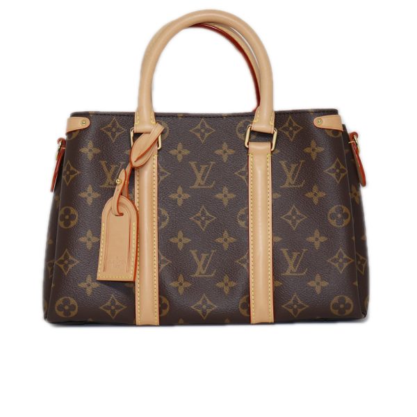 1 Louis Vuitton Soufflot BB Monogram Canvas Handbag Shoulder Bag 2 Way Bag