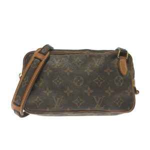 1 Louis Vuitton Danube Monogram Shoulder Bag Brown