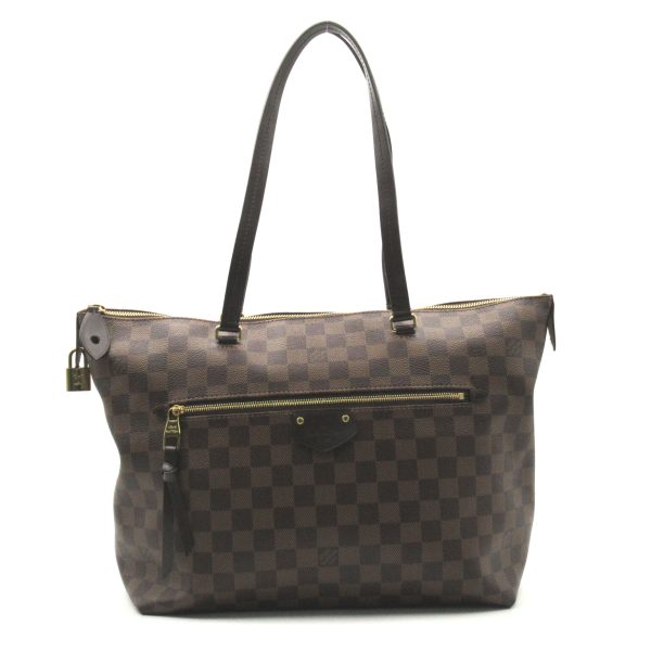 1 Louis Vuitton Jena MM Tote Bag PVC Coated Canvas Leather Damier