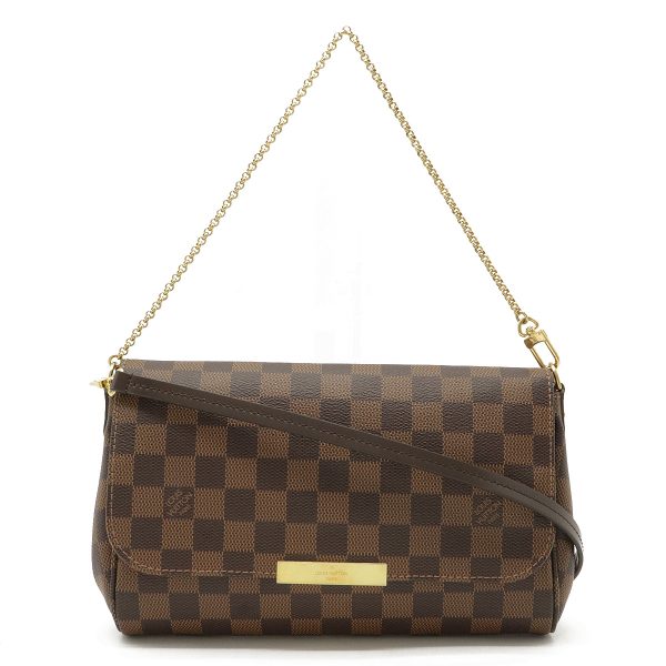 1 Louis Vuitton Damier Favorite MM Shoulder Bag Crossbody