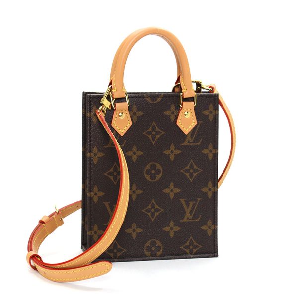 1 Louis Vuitton Petite Sac Plat Monogram Canvas Shoulder Bag