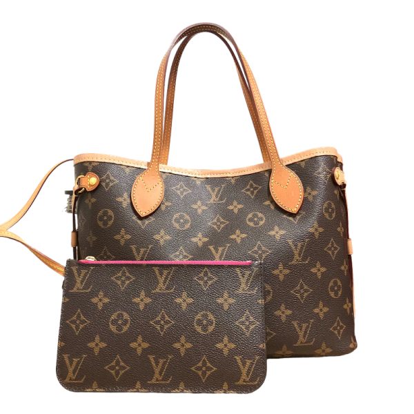 1 Louis Vuitton Neverfull PM Monogram Tote Bag