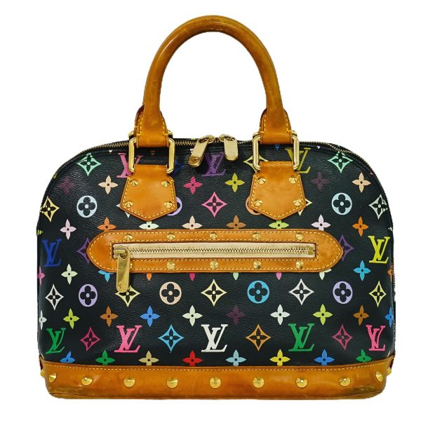 1 Louis Vuitton Alma PM Monogram Multicolor Handbag Noir Black