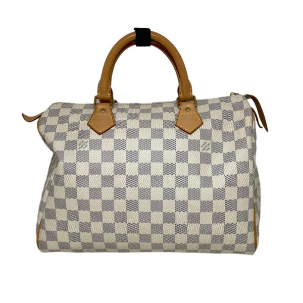 1 Louis Vuitton Speedy 30 Damier Damier Azur Canvas Handbag