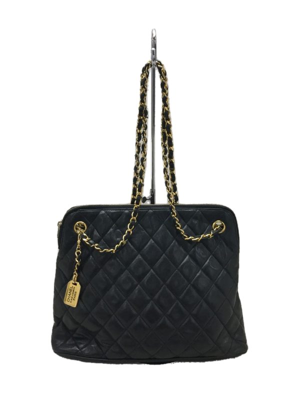 1 Chanel Shoulder Bag Chain Shoulder Leather Black