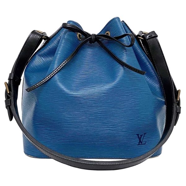 1 Louis Vuitton Petit Noe Black Toledo Blue Noir Epi