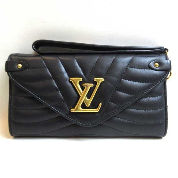 1 Louis Vuitton Long Wallet New Wave Long Wallet Noir Black