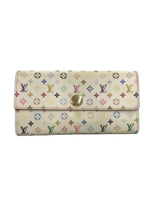 1 Louis Vuitton Handbag Monogram Multicolor Theda PM White