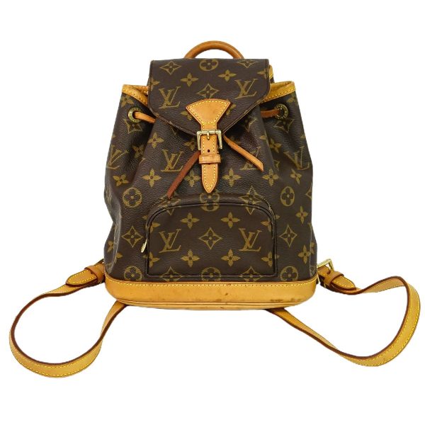 1 Louis Vuitton Mini Montsouris Monogram Rucksack Backpack Bag Brown