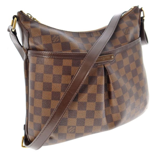 1 Louis Vuitton Diagonal Shoulder Bag Bloomsbury PM Damier Ebene Canvas Brown