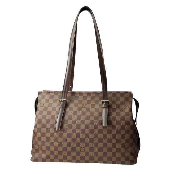 1 Louis Vuitton Damier Chelsea Shoulder Bag Ebene