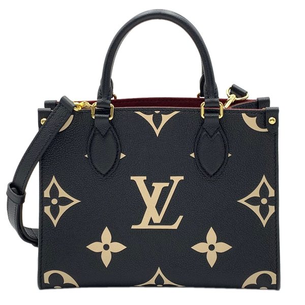 1 Louis Vuitton Bicolor Monogram Implant On The Go PM Black