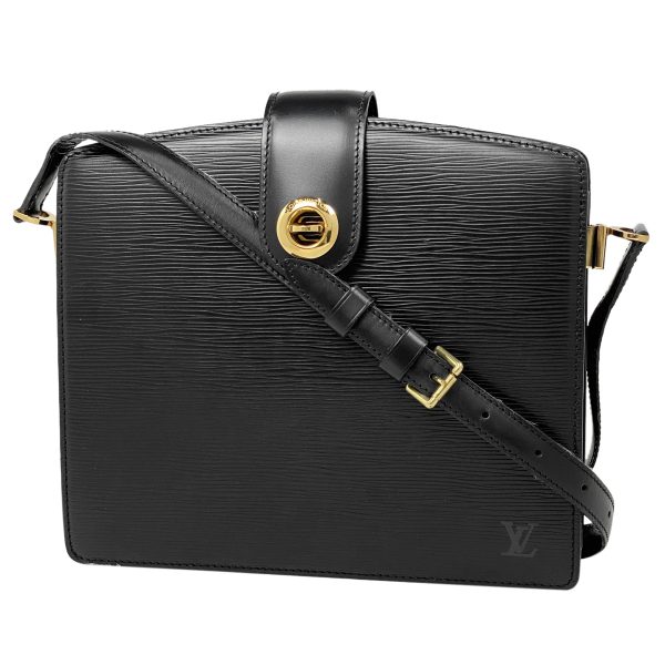 1 Louis Vuitton Capucines Shoulder Bag Epi Noir Black