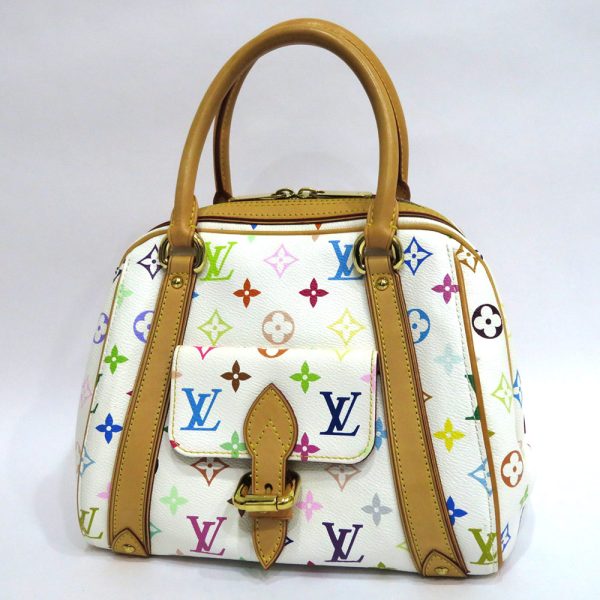 1 Louis Vuitton Monogram Priscilla Bag Multicolor White